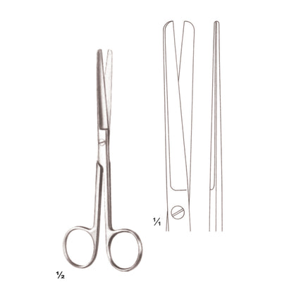 Scissors Delicate Blunt-Blunt  Straight 14.5cm (B-012-14) by Dr. Frigz