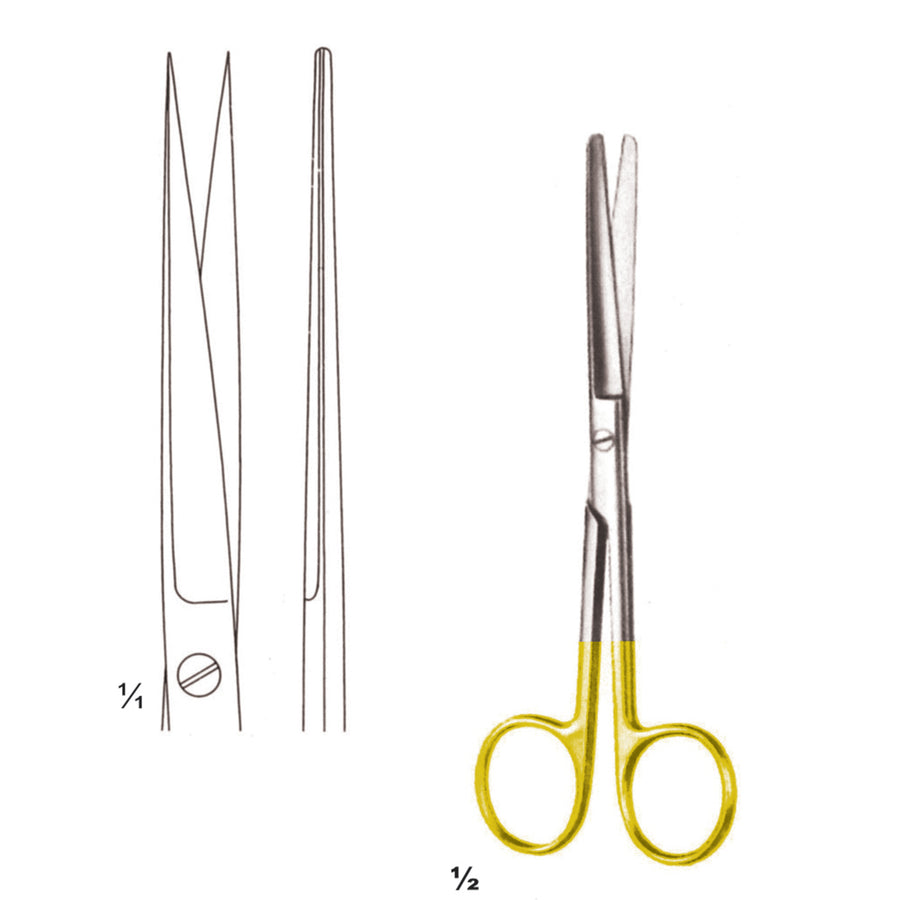 Scissors Delicate Sharp-Sharp Straight Tc 14.5cm (B-014-14Tc) by Dr. Frigz