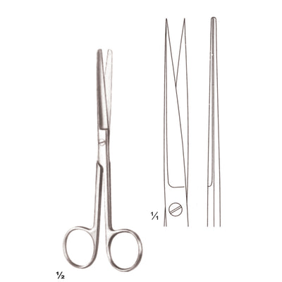 Scissors Delicate Sharp-Sharp Straight 14.5cm (B-014-14) by Dr. Frigz