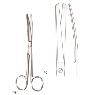 Scissors Delicate Blunt-Blunt  Curved 14.5cm (B-015-14)