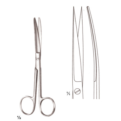Scissors Delicate Sharp-Sharp Curved 14.5cm (B-017-14)