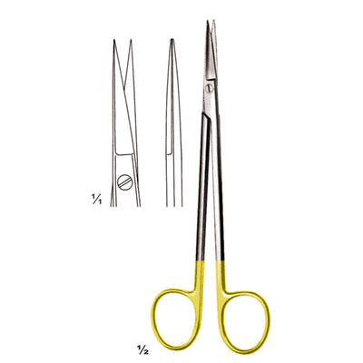 Kelly Scissors Sharp-Sharp Straight Tc 16cm (B-018-16Tc)