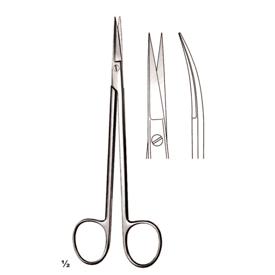 Kelly Scissors Sharp-Sharp Curved 16cm (B-019-16) by Dr. Frigz