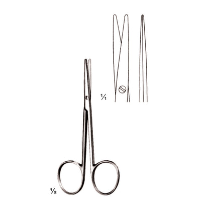 Metzenbaum Scissors Blunt-Blunt  Straight 11.5cm (B-020-11)