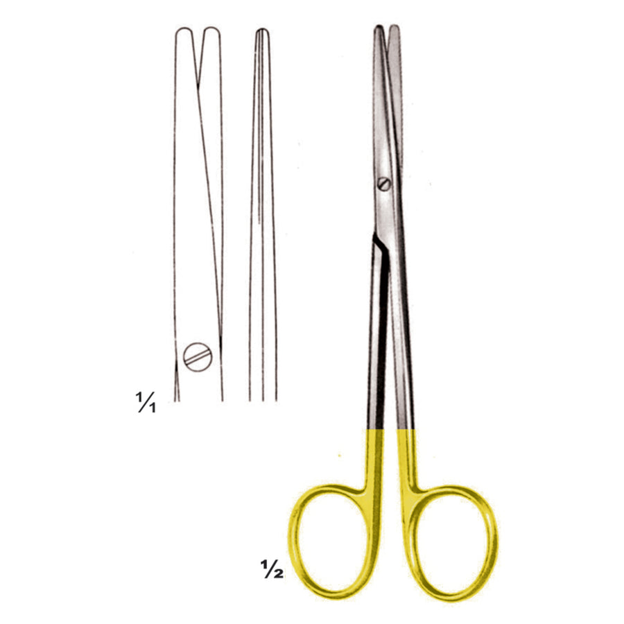 Metzenbaum Scissors Blunt-Blunt  Straight Tc 14.5cm (B-022-14Tc) by Dr. Frigz