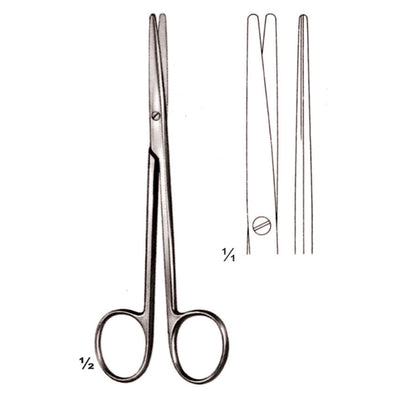 Metzenbaum Scissors Blunt-Blunt  Straight 14.5cm (B-022-14)