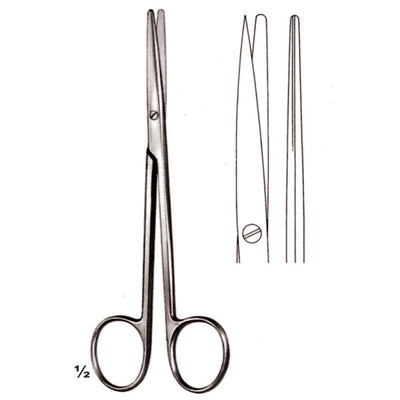 Metzenbaum Scissors Sharp-Blunt  Straight 14.5cm (B-023-14)