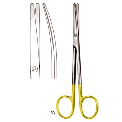 Metzenbaum Scissors Blunt-Blunt  Curved Tc 14.5cm (B-025-14Tc)