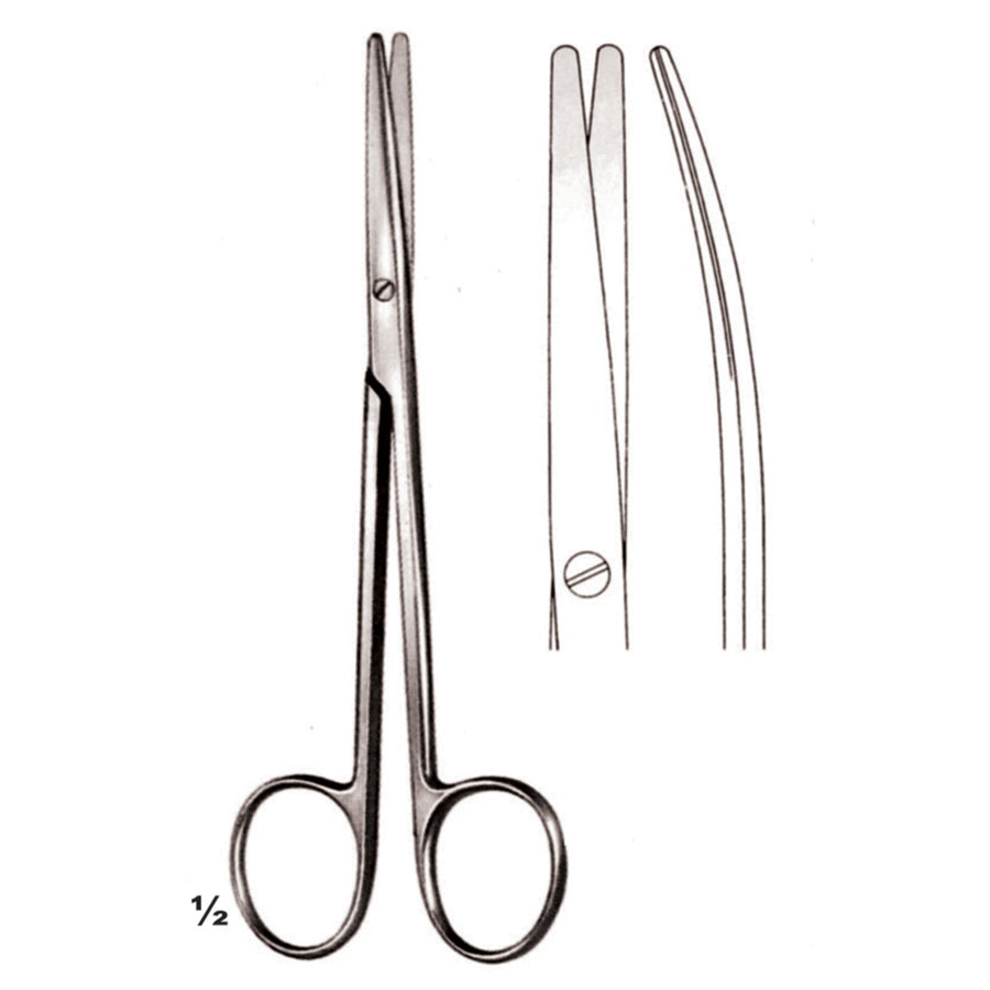 Metzenbaum Scissors Blunt-Blunt  Curved 14.5cm (B-025-14) by Dr. Frigz