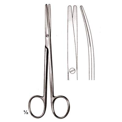 Metzenbaum Scissors Blunt-Blunt  Curved 14.5cm (B-025-14)