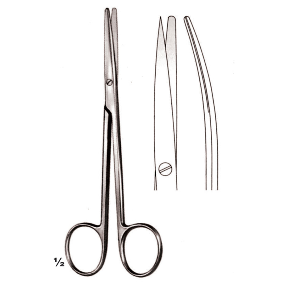 Metzenbaum Scissors Sharp-Blunt  Curved 14.5cm (B-026-14) by Dr. Frigz