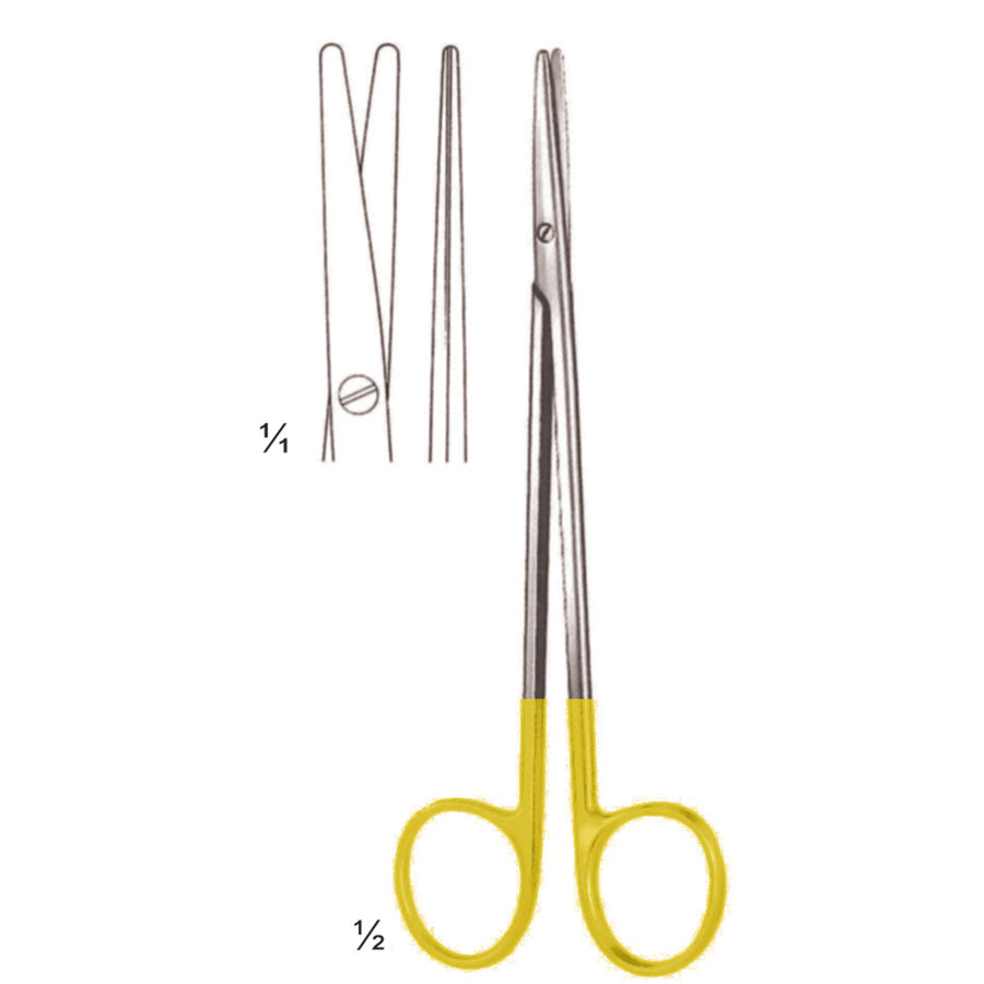Metzenbaum Scissors Blunt-Blunt  Straight Tc 15cm (B-028-15Tc) by Dr. Frigz