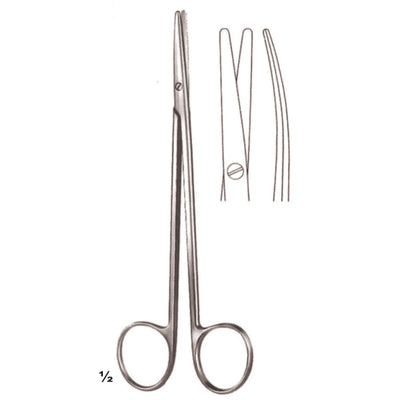 Metzenbaum Scissors Blunt-Blunt  Curved 15cm (B-029-15)