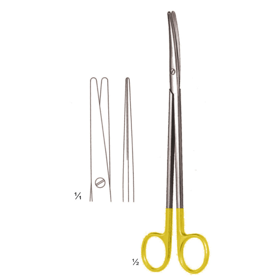 Metzenbaum Nelson Scissors Blunt-Blunt  Straight Tc 18cm (B-030-18Tc) by Dr. Frigz