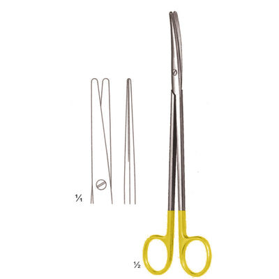 Metzenbaum Nelson Scissors Blunt-Blunt  Straight Tc 18cm (B-030-18TC)