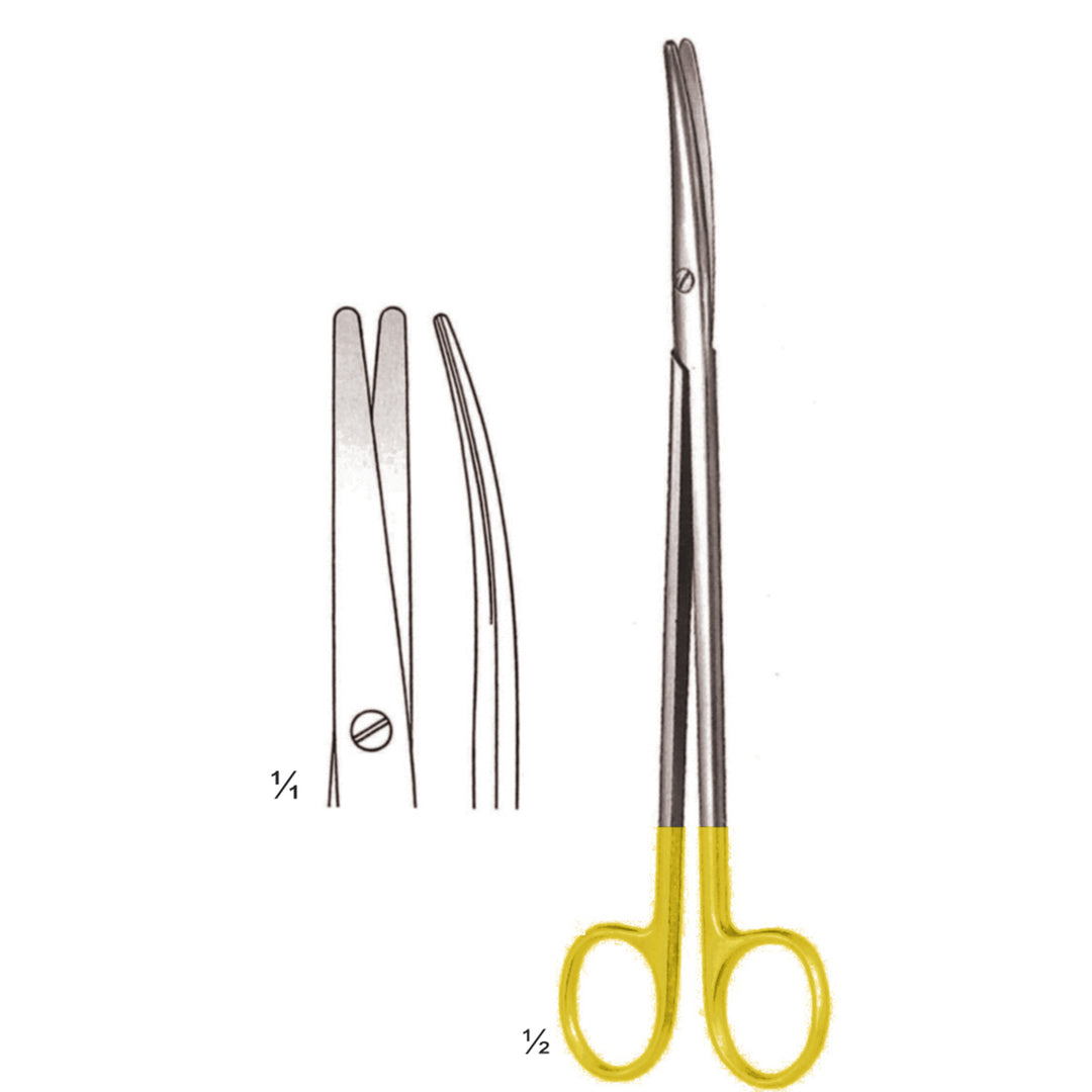 Metzenbaum Nelson Scissors Blunt-Blunt  Curved Tc 18cm (B-031-18Tc) by Dr. Frigz