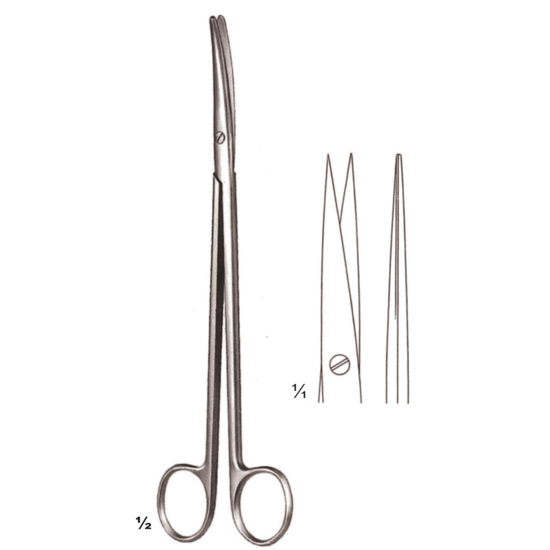 Metzenbaum Nelson Scissors Sharp-Sharp Straight 18cm (B-032-18) by Dr. Frigz