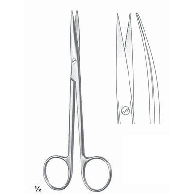 Metzenbaum Scissors Sharp-Sharp Curved 14.5cm Toothed (B-034-14)