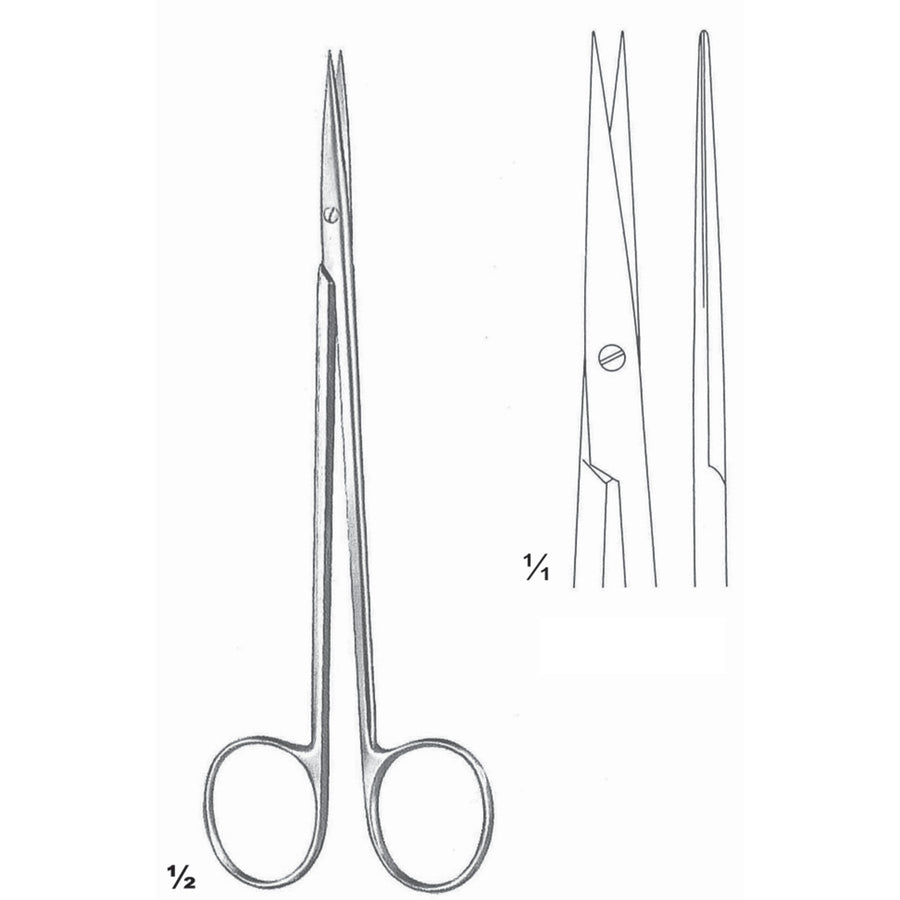 Nerve Dissecting Scissors Sharp-Sharp Straight 15.5cm (B-035-15) by Dr. Frigz