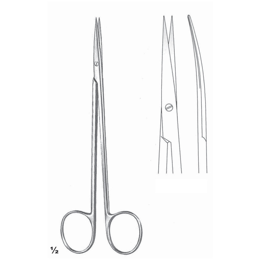 Nerve Dissecting Scissors Sharp-Sharp Curved 15.5cm (B-036-15) by Dr. Frigz
