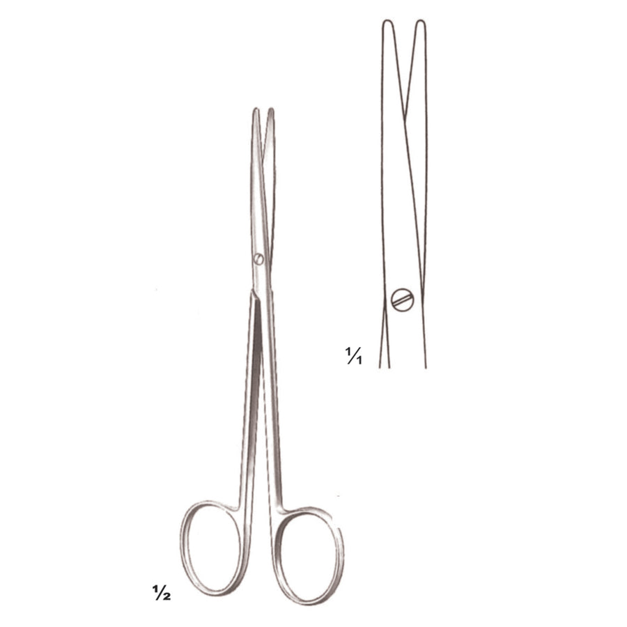 Metzenbaum-Fino Scissors Blunt-Blunt  Curved 14.5cm Slender Pattern (B-039-15) by Dr. Frigz