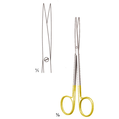 Metzenbaum-Fino Scissors Sharp-Sharp Curved Tc 14.5cm Slender Pattern (B-041-15TC)