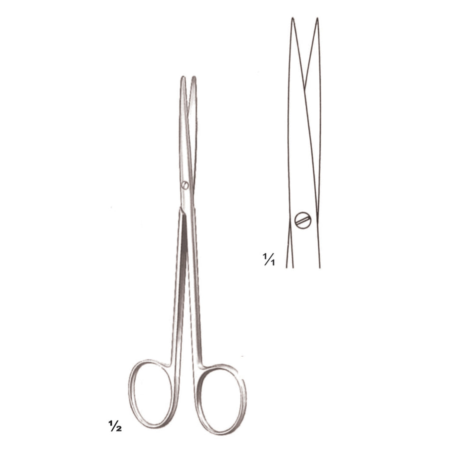 Metzenbaum-Fino Scissors Sharp-Sharp Curved 14.5cm Slender Pattern (B-041-15) by Dr. Frigz