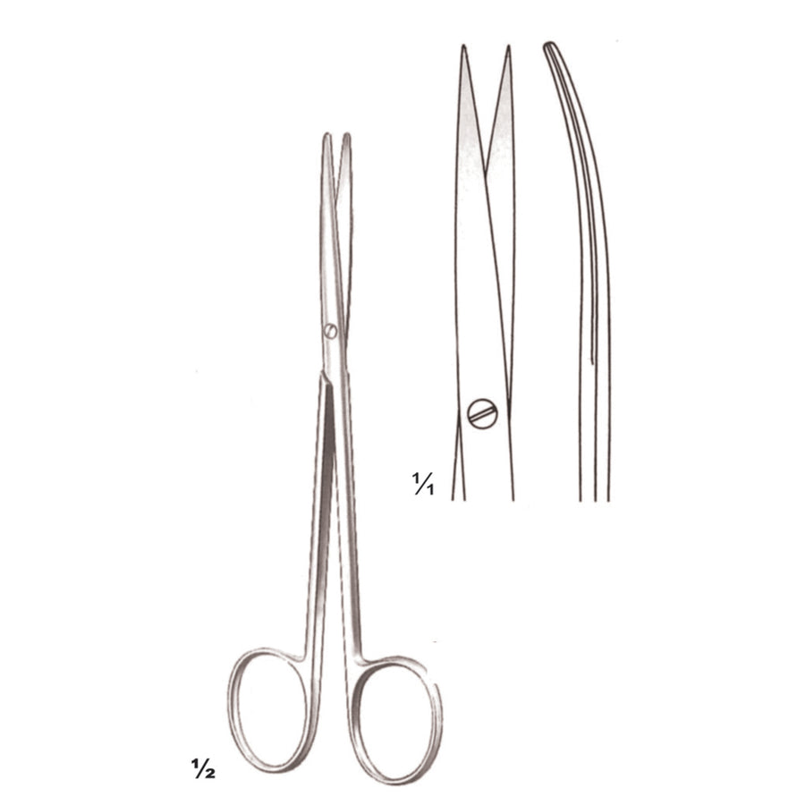 Metzenbaum-Fino Scissors Sharp-Sharp Curved 14.5cm Slender Pattern (B-042-15) by Dr. Frigz
