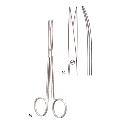 Metzenbaum-Fino Scissors Sharp-Sharp Curved 14.5cm Slender Pattern (B-042-15)