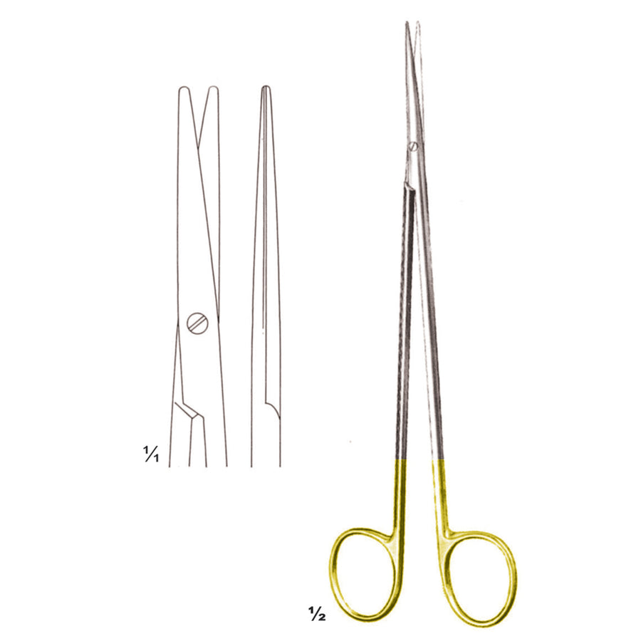 Metzenbaum-Fino Scissors Blunt-Blunt  Straight Tc 18cm Slender Pattern (B-043-18Tc) by Dr. Frigz