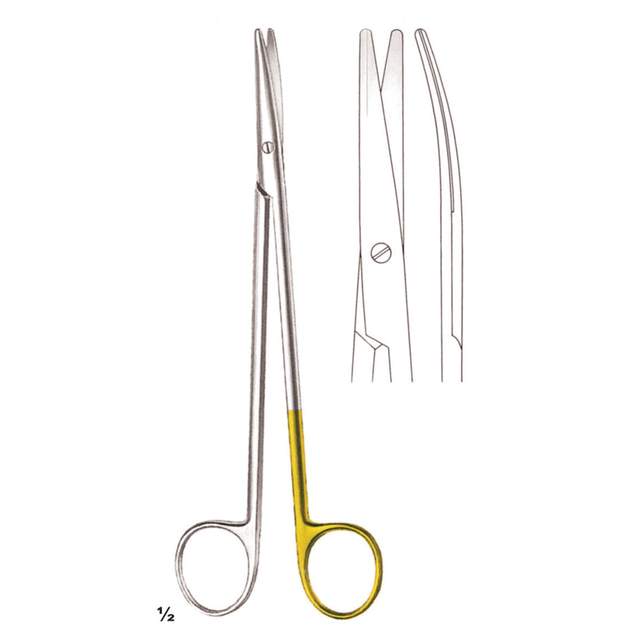 Salyer Scissors Blunt-Blunt  Curved 18cm Fine Model For Cleft Palate (B-047-18) by Dr. Frigz