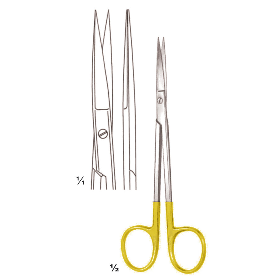 Sanvenero Scissors Sharp-Sharp Straight Tc 14cm (B-048-14Tc) by Dr. Frigz