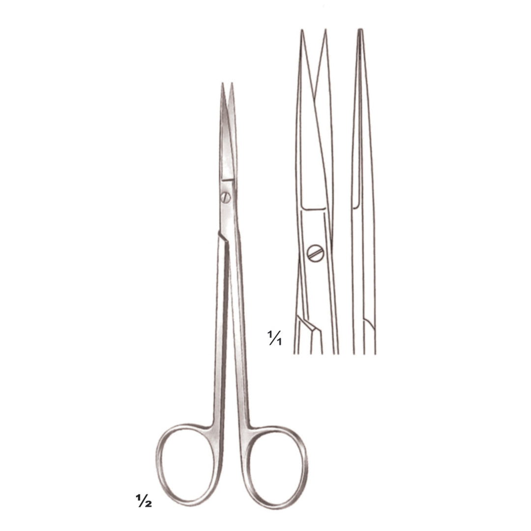 Sanvenero Scissors Sharp-Sharp Straight 14cm (B-048-14) by Dr. Frigz