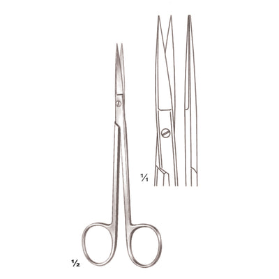 Sanvenero Scissors Sharp-Sharp Straight 14cm (B-048-14)