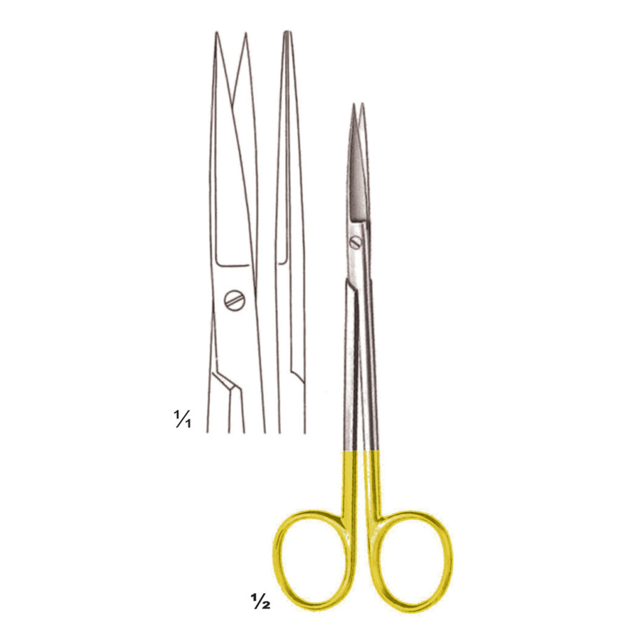 Joseph Scissors Sharp-Sharp Straight Tc 14cm (B-050-14Tc) by Dr. Frigz