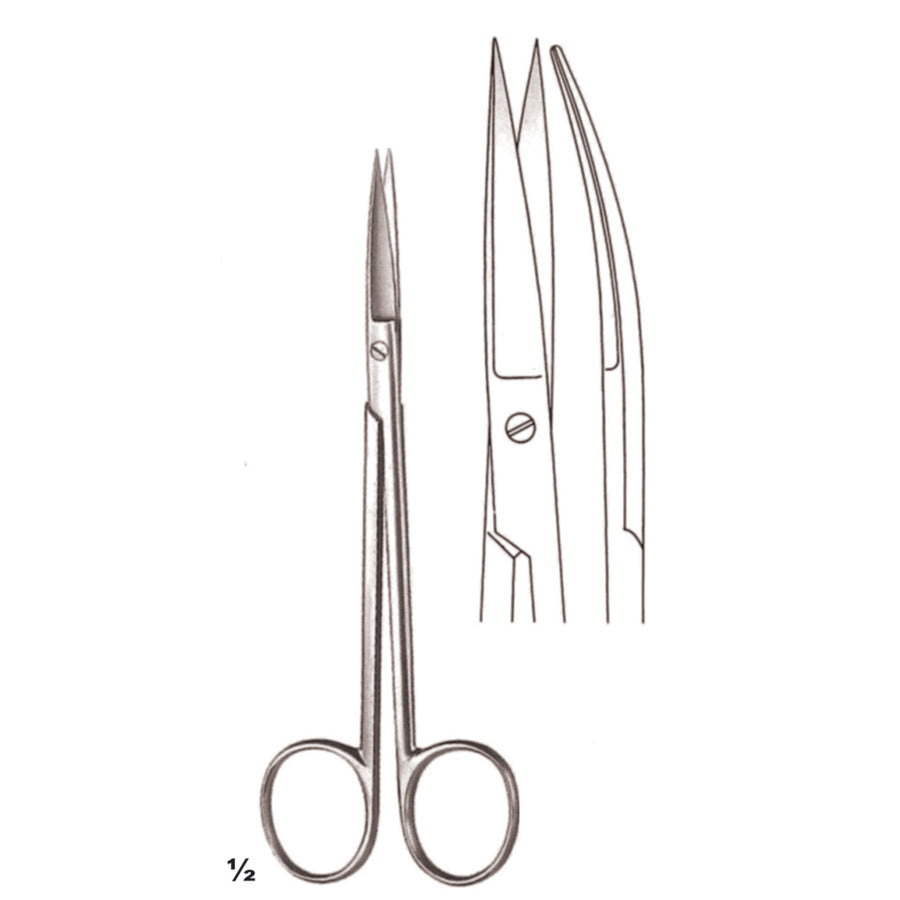 Joseph Scissors Sharp-Sharp Curved 14cm (B-051-14) by Dr. Frigz