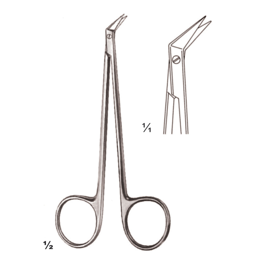 Diethric-Salyer Scissors Sharp-Sharp Curved 12cm (B-052-12) by Dr. Frigz