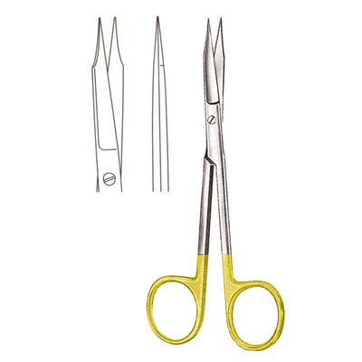 Goldmann-Fox Scissors Sharp-Sharp Straight Tc 13cm (B-055-13Tc) by Dr. Frigz