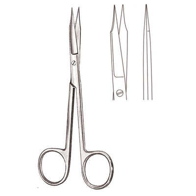 Goldmann-Fox Scissors Sharp-Sharp Straight 13cm Toothed Blades (B-057-13) by Dr. Frigz
