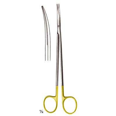 Toennis-Adson Scissors Sharp-Sharp Curved Tc 17.5cm Slender Pattern (B-062-17TC)