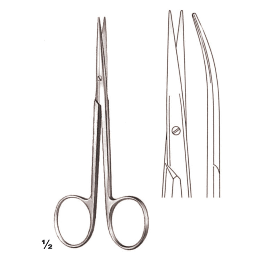 Delicate Scissors Sharp-Sharp Curved 11.5cm (B-065-11) by Dr. Frigz