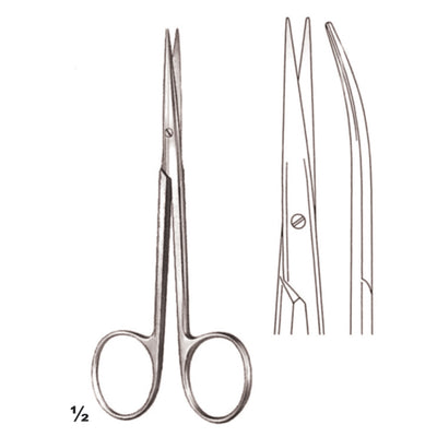 Delicate Scissors Sharp-Sharp Curved 11.5cm (B-065-11)