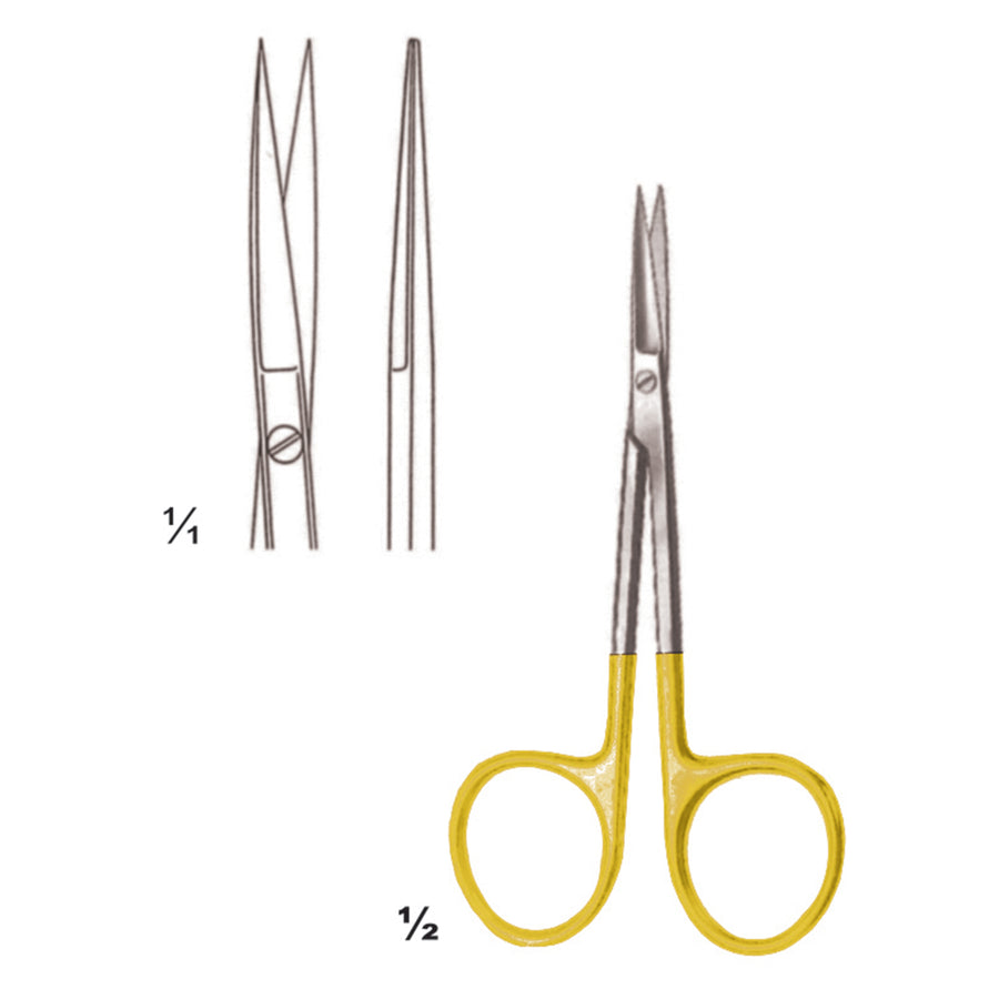 Scissors Sharp-Sharp Straight Tc 9cm (B-068-09Tc) by Dr. Frigz