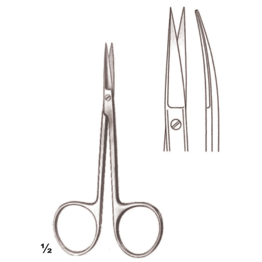 Scissors Sharp-Sharp Curved 10cm (B-071-10) by Dr. Frigz