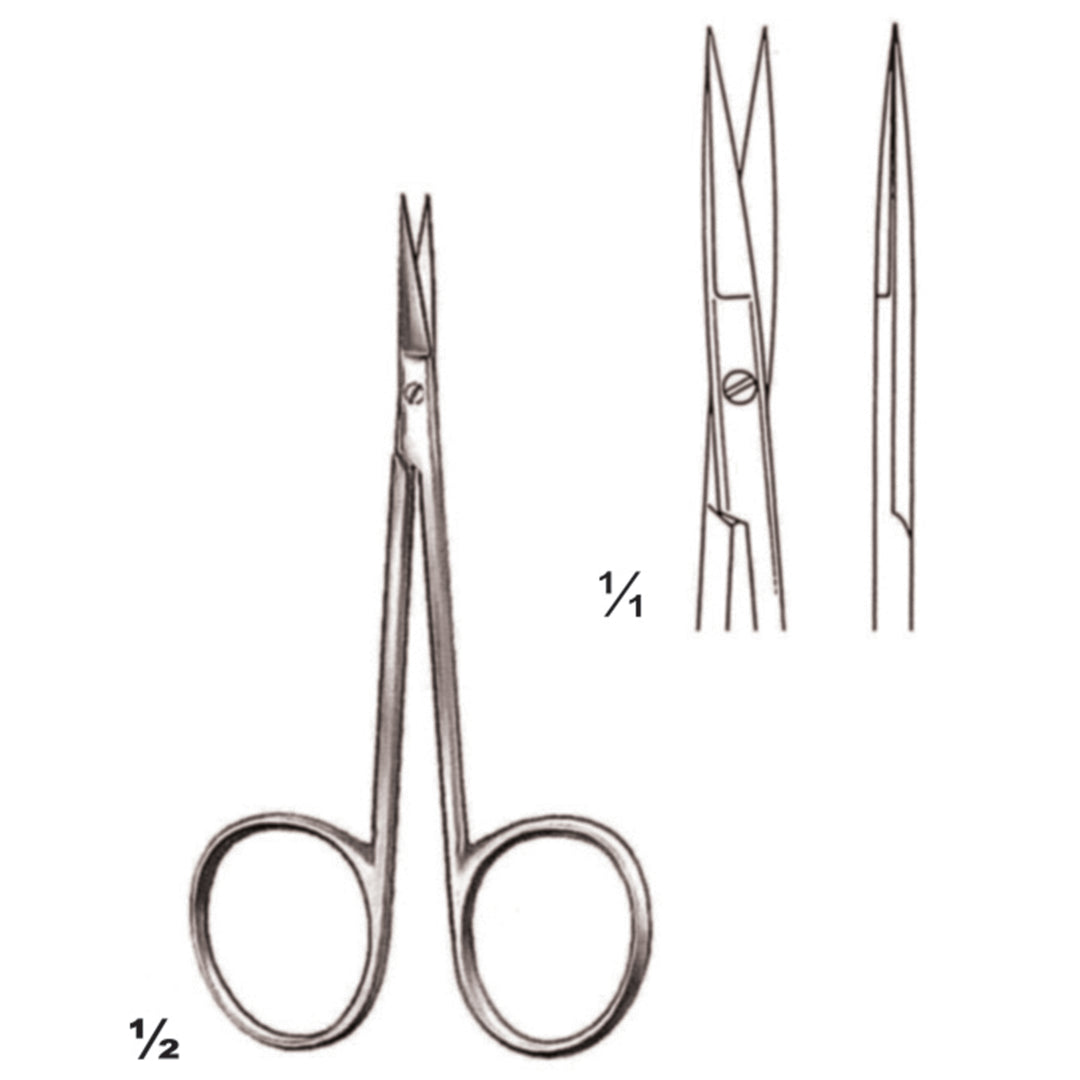 Scissors Sharp-Sharp Straight 9cm Very Delicate (B-072-09) by Dr. Frigz