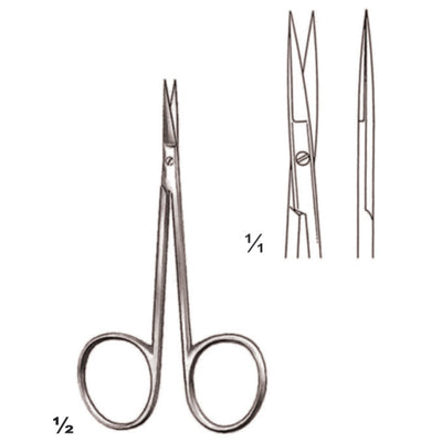 Scissors Sharp-Sharp Straight 9cm Very Delicate (B-072-09)