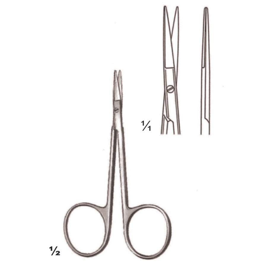 Bonn Scissors Sharp-Sharp Straight 9cm (B-075-09) by Dr. Frigz