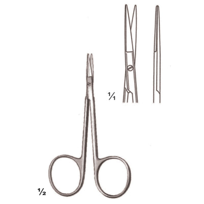 Bonn Scissors Sharp-Sharp Straight 9cm (B-075-09)