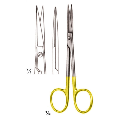 Scissors Sharp-Sharp Straight Tc 11.5cm (B-077-11Tc)