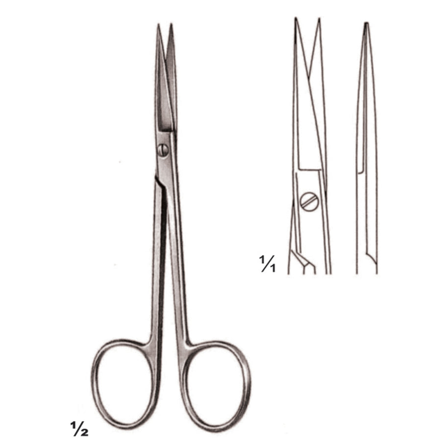 Scissors Sharp-Sharp Straight 11.5cm (B-077-11) by Dr. Frigz